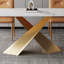 Ensemble de table de salle à manger rectangulaire de luxe de style italien-106569081