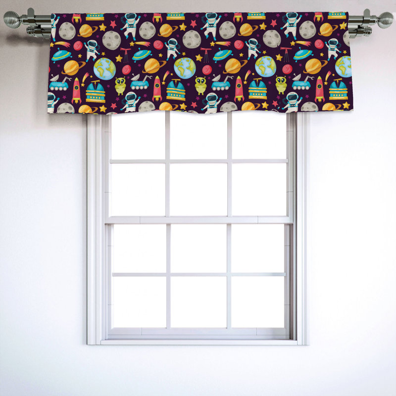 Sateen Ruffled Window Valance