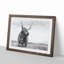 Highland Cow in Abstract - Framed Print-55763260-55763262