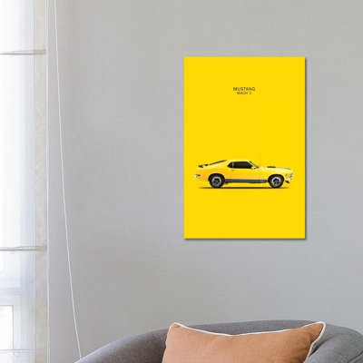 1970 Ford Mustang Mach 1 by Mark Rogan - Wrapped Canvas Painting