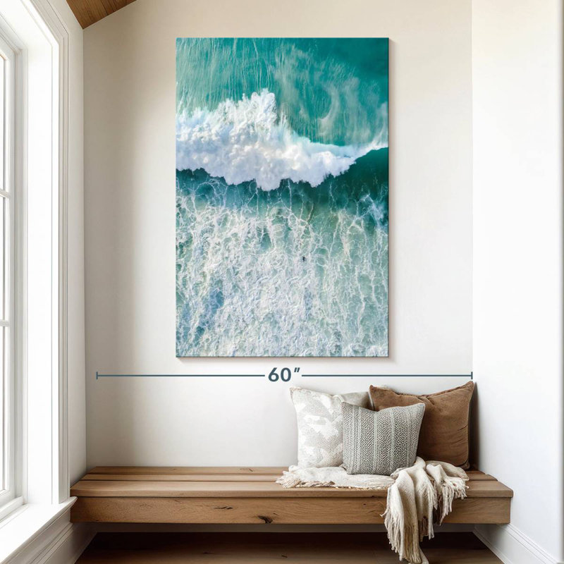 Gillard turquoise Gillard Waves, H 51 po x l 34 po