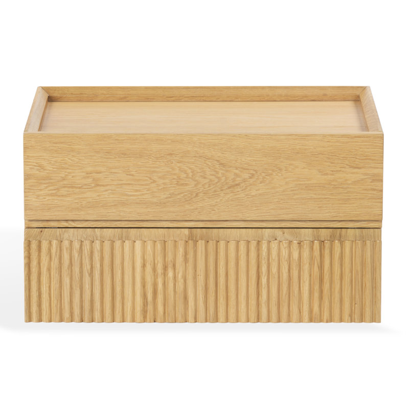Archibald Dontay Floating Nightstand, Natural