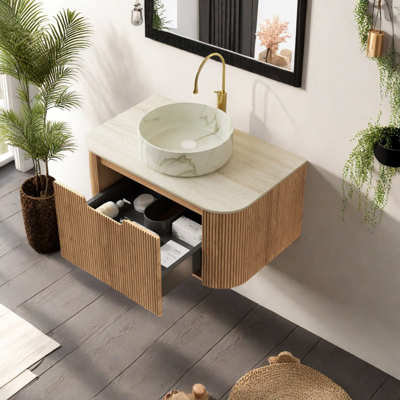 Meuble-lavabo et lavabo flottant Modern