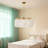20.9-inch Dimmable Feather Chandelier With Bulb