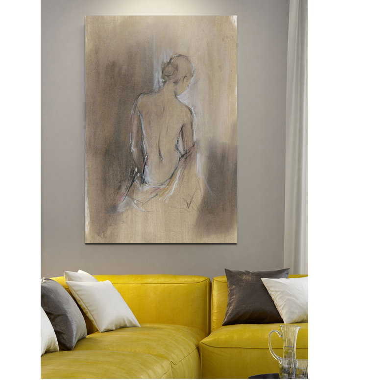 « contemporaine draped figures ii », impression, H 36 po x l 24 po x P 1,5 po, Toile tendue