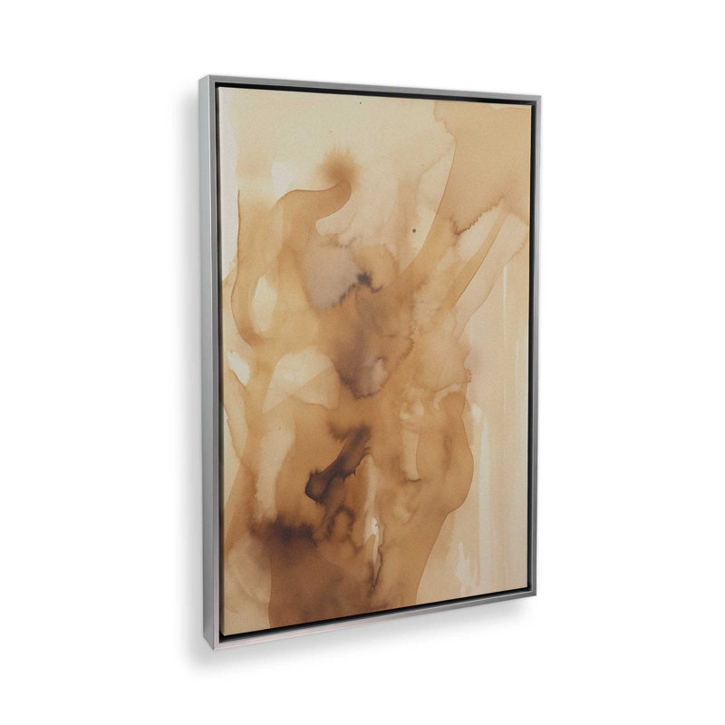 Burnt Echoes II Canvas Print, Polished Chrome Floater Framed, 48.75" H x 32.75" W x 1.75" D