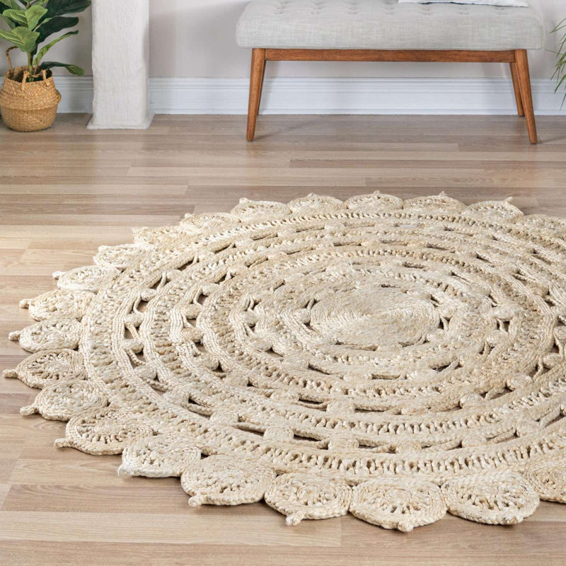 Nysean Oriental Indoor Rug, Round 7'10"