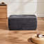 Confort - méridienne réversible grise orientée, aucun assemblage requis, 373 001, velours côtelé, méridienne de luxe de 28,71 po de largeur, douceur de chambre à coucher à 37 profondeurs-1470060973