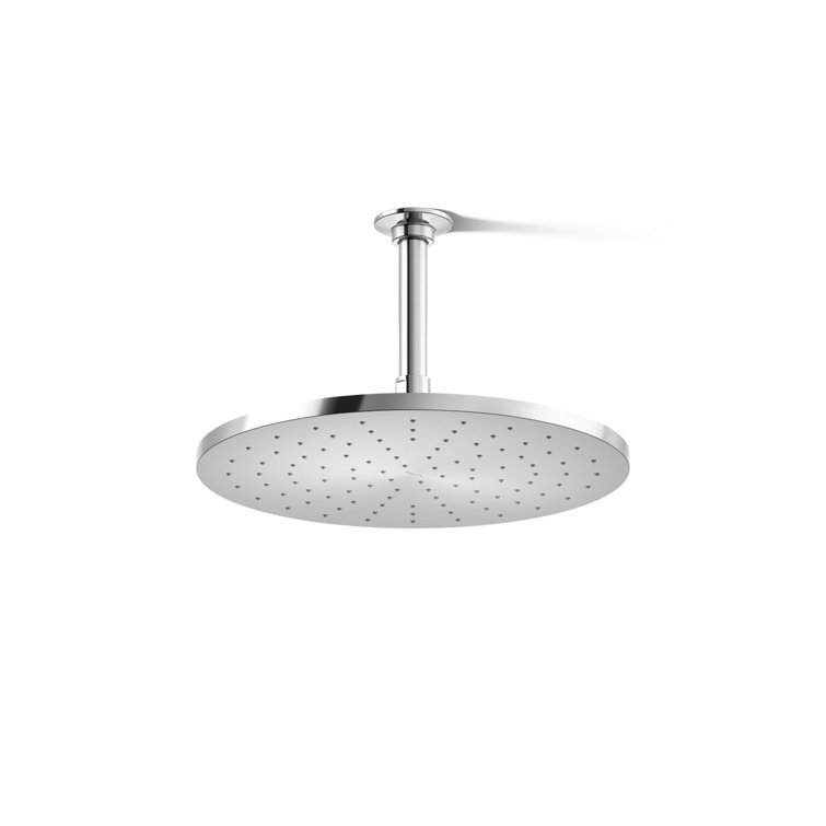 Contemporary 12" Round Single-Function Rainhead, Round Rain Showerhead, 2.5 Gpm