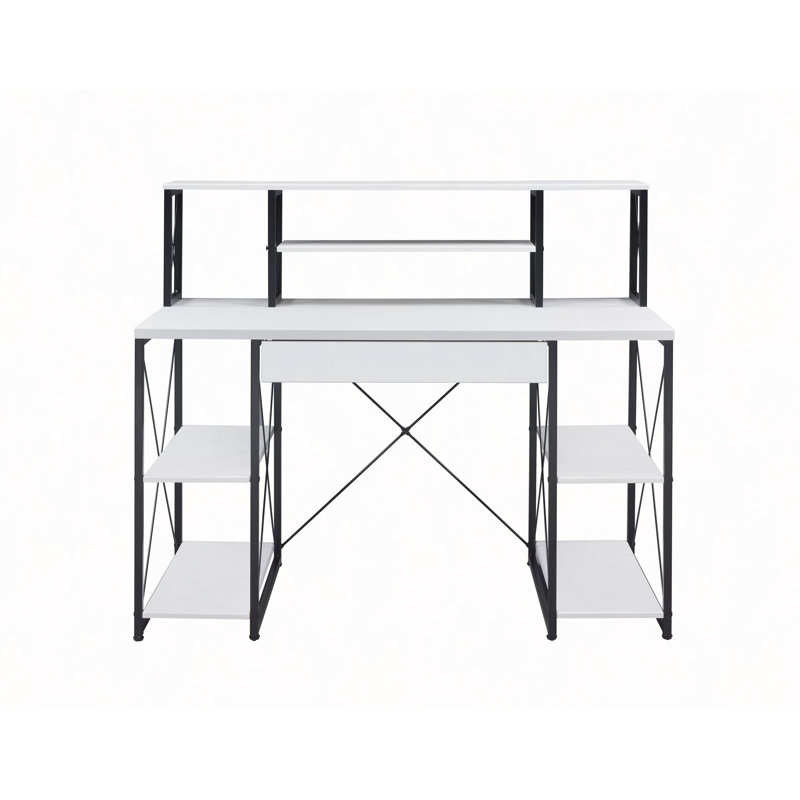 Bureau d'écriture tout usage à finition blanche, White