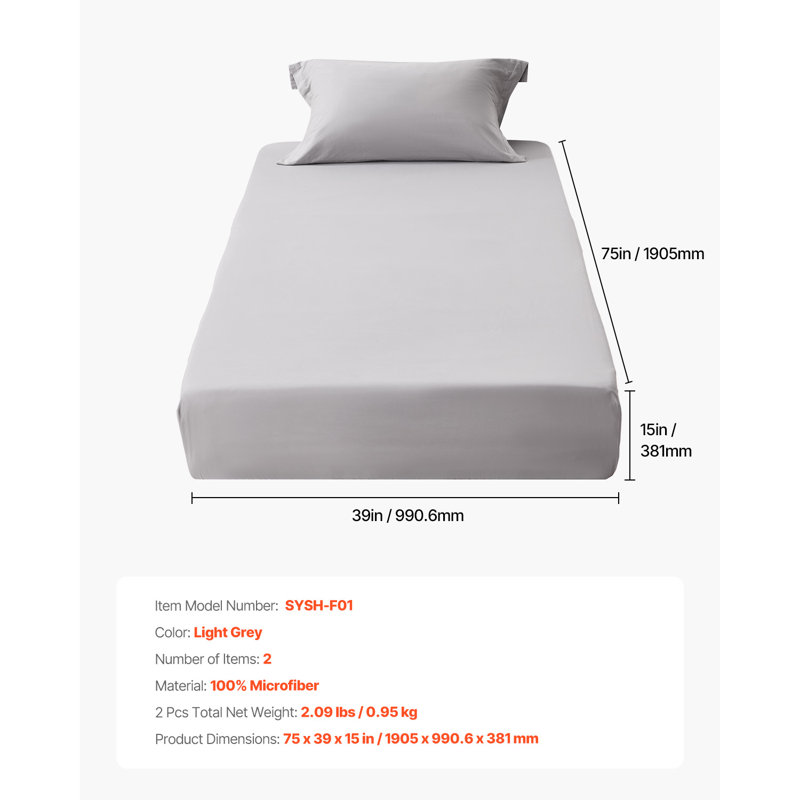 Drap-housse simple en microfibre de haute qualité