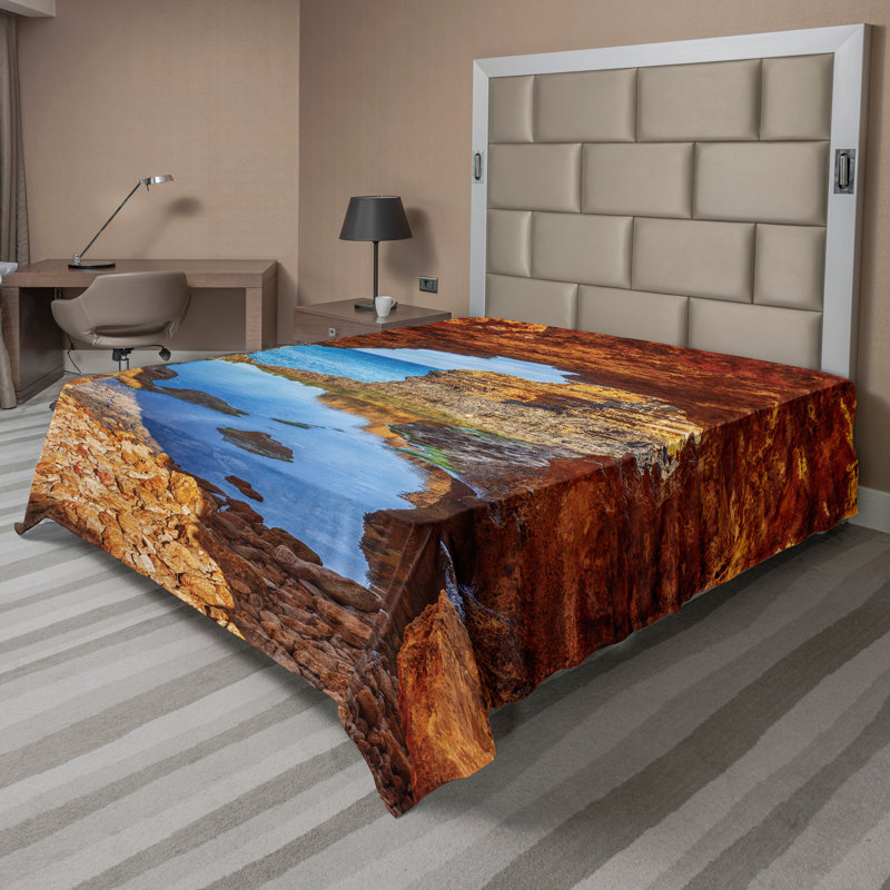 Drap-housse Ambesonne, Drap plat pour très grand lit californien