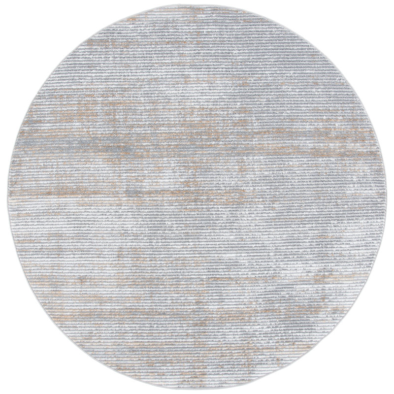 Orchard Performance Abstract Rug, Round 6'7"
