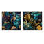 Shanklin - Ensemble de 2 collages floraux carrés-101851083-101851085