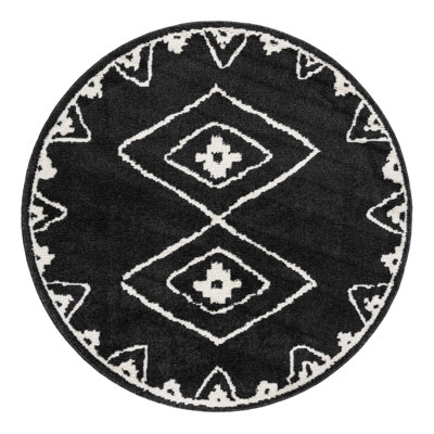 Latitude Run® Vefsna Nikolis Rug Black