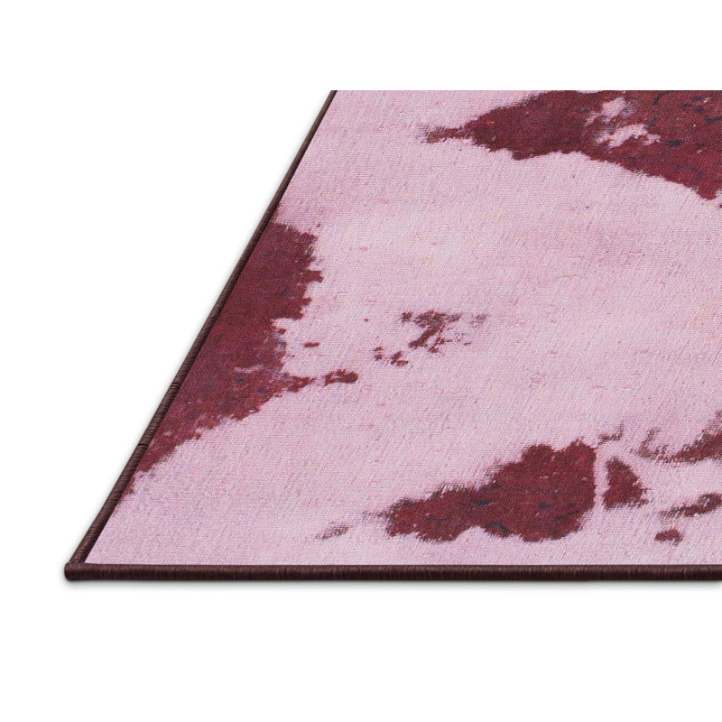 Tapis décoratif multicolore à motif abstrait, Rectangle 8 pi x 10 pi