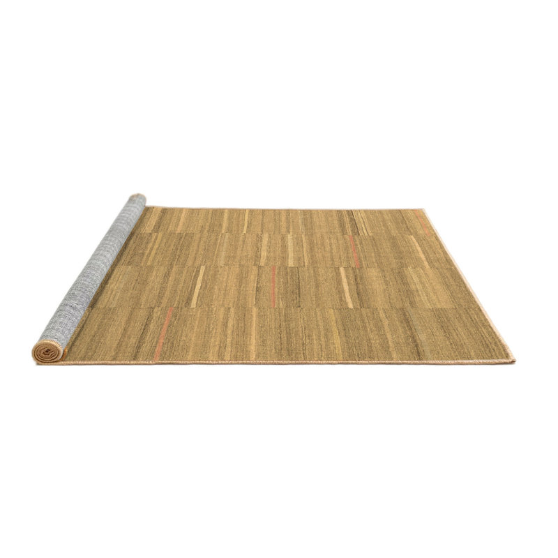 Washable Striped Indoor Rug, Round 6'