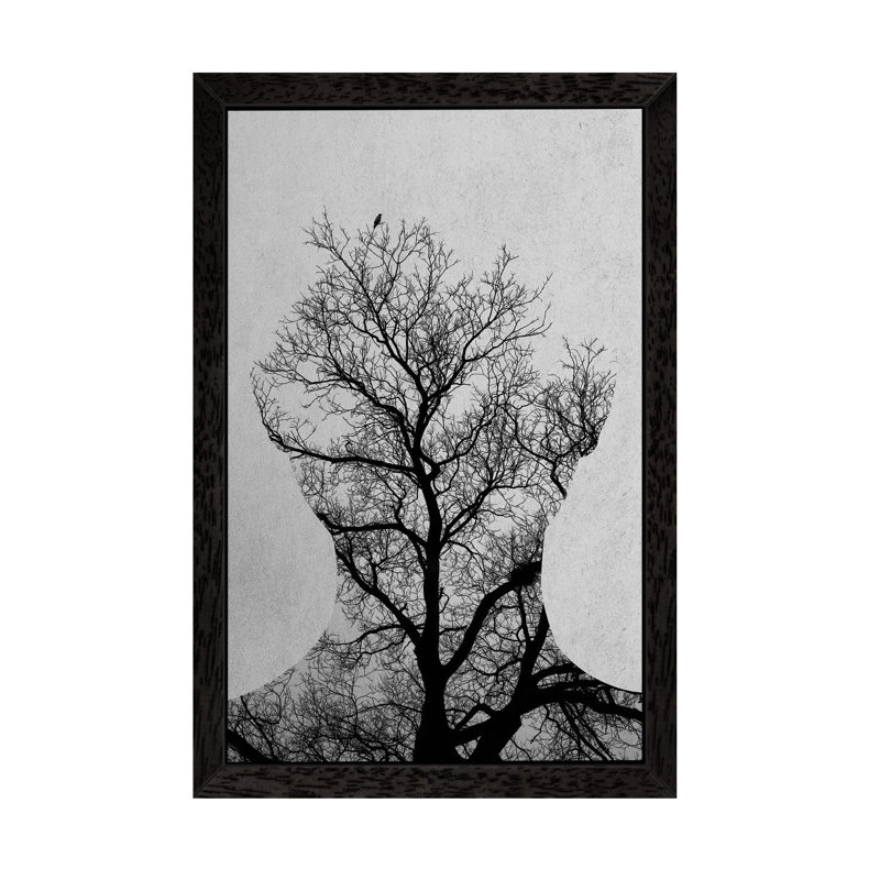 Tree Of Life by Andreas Lie - Print on Canvas, Black Floater Framed, 66.04 cm H x 45.72 cm W