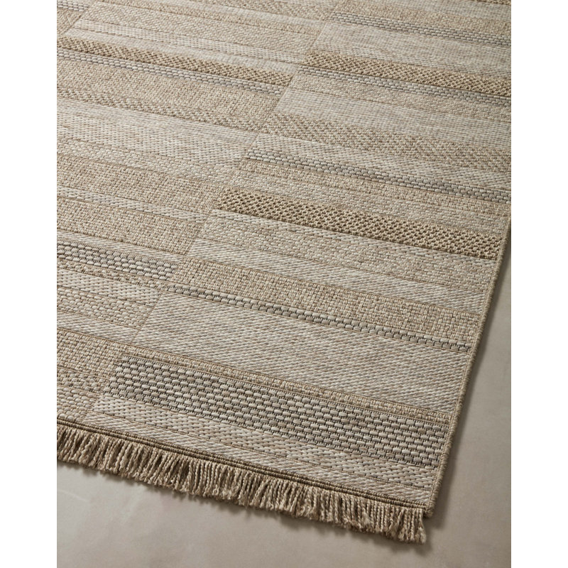 Loloi II Dawn Indoor/Outdoor Natural Area Rug, Rectangle 5'1" x 7'7"