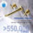 2-handle Bathroom Faucet with Drain Assembly-101337291