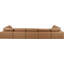Canapé modulaire réversible de 200 po en similicuir-87141519