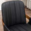 Chaise de bureau à domicile - Fauteuil de bureau rembourré en similicuir avec dossier, Fauteuil de direction ergonomique avec support lombaire-600869752