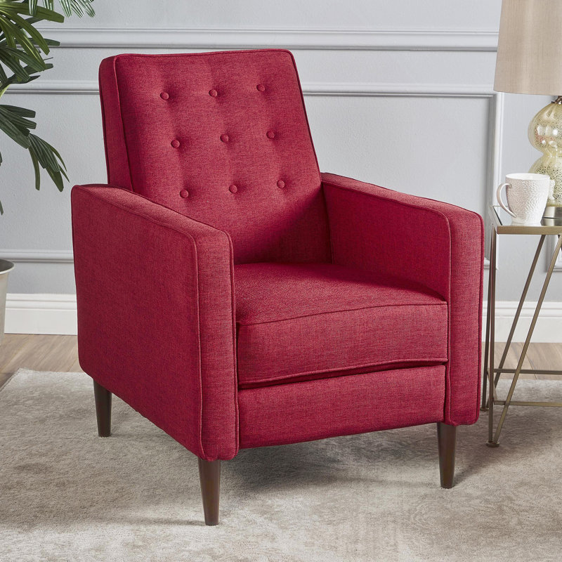 Fauteuil inclinable, Tissu rouge