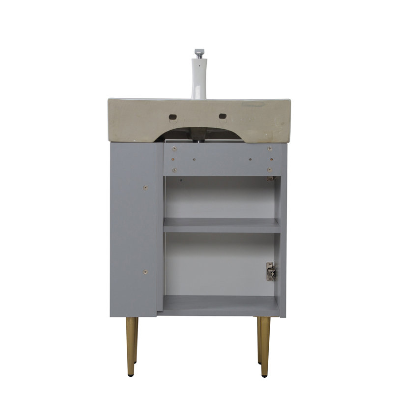 Lavabo 21,6 po seulement, lavabo 24V06-21, CM-24V06PB21-W1573P224469, Gris