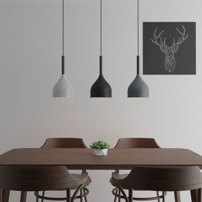 Audvik 1 - Light Black Kitchen Island Pendant, Yes