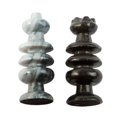 Nahum Wildon Home® 2 Player Stone Chess, Checkers, And Backgammon Set