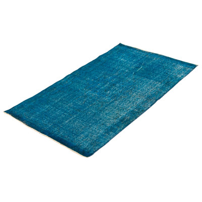 Nathaniel-Jace One-of-a-Kind 3'9" X 6'9" 2000s Wool Area Rug in Blue