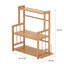 Freestanding Bamboo Spice Rack with Adjustable Racks