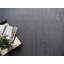 Pavia Hand Loomed Silky Nylon Solid Color Area Rug in Gray-941798301