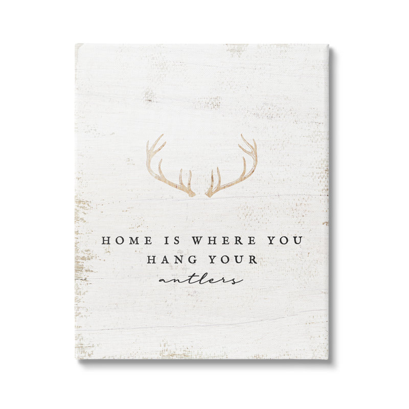 «Where You Hang Your Antler», impression sur toile, H 40 po x l 30 po x P 1,5 po