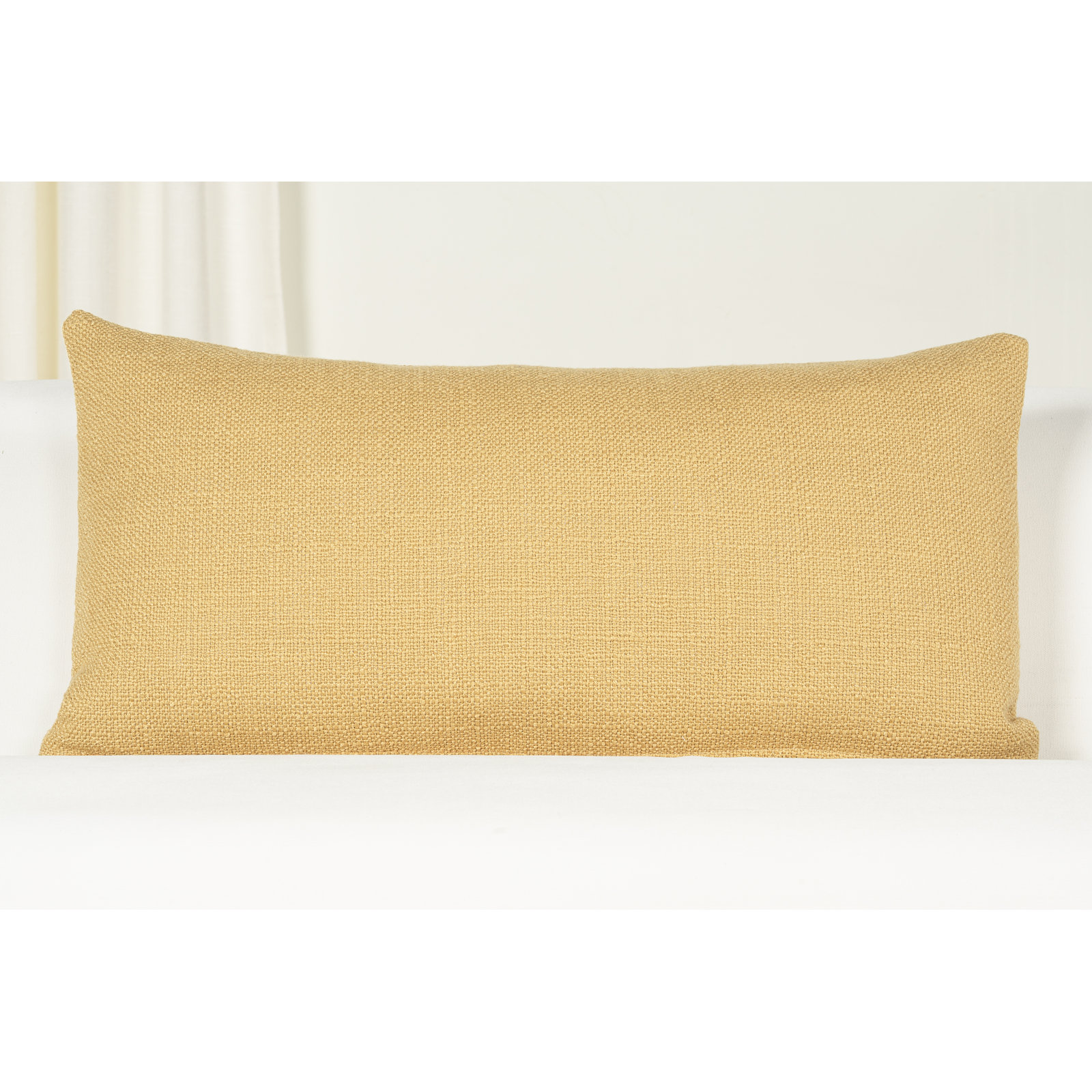 Birch Lane Coolidge Throw Pillow Lumbar, Feather, Yellow