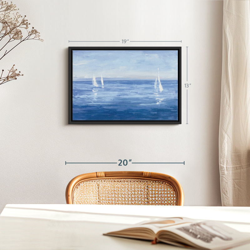Nautique «voile ouverte», H 13 po x l 19 po