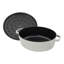 Staub Cast Iron 6.25-Qt Wide Oval Dutch Oven - White-1976446367