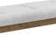 Banc de salle à manger noyer en chêne gris avec capitonnage