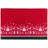 Reindeer And Snowflakes Rectangular Christmas Placemats- 18" - Set Of 4