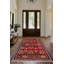 Tapis rouge en coton et polyester à imprimé numérique Minna Collection-2116204420