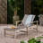 Eyvah Outdoor Wood Chaise Lounge