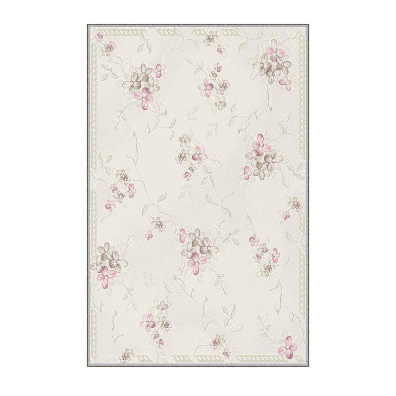 Stylish Woven Carpet, 100% Polyester, Pile Height: 0.3 in | Antibacterial & Non-Slip Underside, 3D Digital Printing | Machine Washable, Perfect for Home Décor, Living Room & Bedroom Use