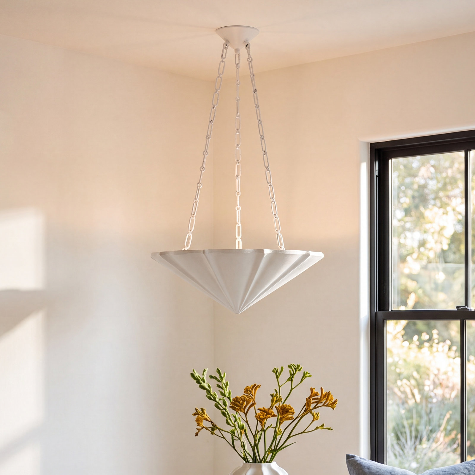 Kambria 4-Light Chandelier,  7.75"H x 22.5"W x 22.5"D
