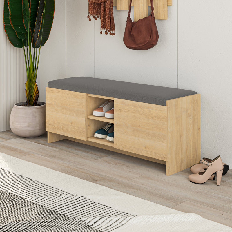 Ousley 8 Pair Shoe Storage Cabinet, Natural