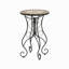 Table d'appoint ronde en céramique pour l'extérieur