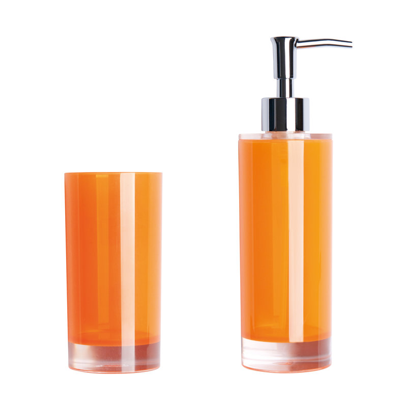Spa Bathroom Accessory Set, Orange