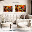 Portrait abstrait sur toile, ensemble de 3 pièces-331717818