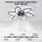 Ceiling Fan with Lights,Low Profile Ceiling Fan with Lights,Modern Dimmable Ceiling Light Fan-93885084