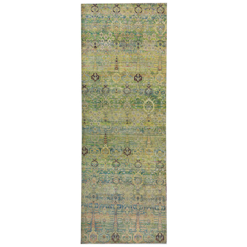 Silk Treasures One-of-a-Kind Runner 3' X 8'9" Area Rug