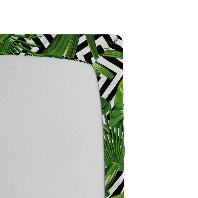 Microfiber Floral Fitted Sheet, Twin XL Fitted Sheet